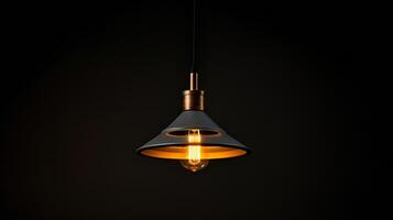 Lampe auf das Tabelle ai generativ foto