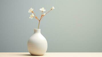 Vase mit Blumen ai generativ foto