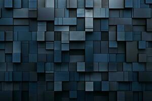 dunkel Blau abstrakt Hintergrund gemacht von Würfel mit ai generiert. foto