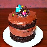 Süss Kuchen Dessert Teller mit Schokolade Genuss generativ ai foto