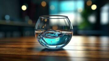 Wasser im das Glas Vorlage Hintergrund foto