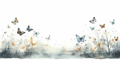 Schmetterling Dekoration auf Weiß Hintergrund foto