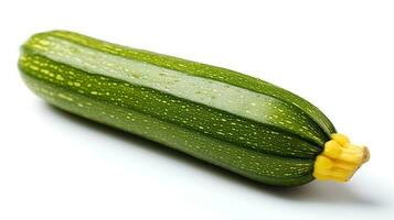 Foto von Zucchini isoliert auf Weiß Hintergrund