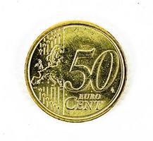50-Euro-Cent-Münze Vorderseite foto