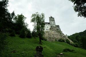 das Kleie Schloss im Rumänien. Dracula mittelalterlich Schloss im Karpaten, Siebenbürgen. foto