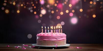 glücklich Geburtstag Hintergrund mit Kuchen foto