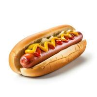 Hot Dog isoliert foto