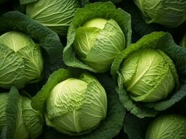 oben Aussicht von frisch Kohl foto