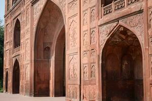 architektonisch Einzelheiten von lal qila - - rot Fort gelegen im alt Delhi, Indien, Aussicht Innerhalb Delhi rot Fort das berühmt indisch Sehenswürdigkeiten foto