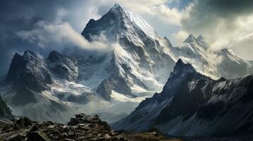 Natur Foto von Matterhorn, Schweiz, generiert durch ai