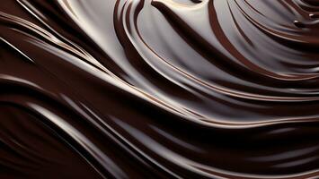 Schokolade geschmolzen Textur Hintergrund. generativ ai foto