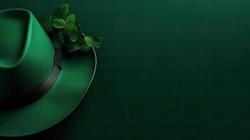 Hintergrund von st Patrick's Banner Konzept Design, ai generativ foto