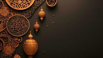 perfekt Konzept Design Hintergrund zum Ramadan Verkauf Banner, ai generativ foto