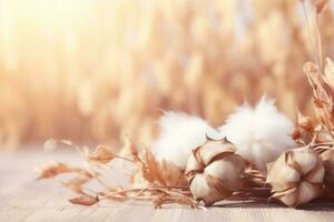 Herbst Komposition mit Kopieren Raum ai generativ foto