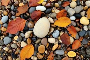 Herbst Komposition mit Kopieren Raum ai generativ foto