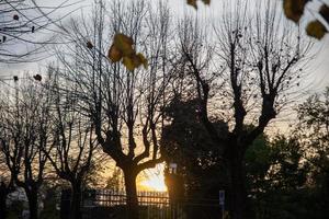 ein sonnenuntergang beim terni walk foto