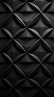 ai generativ schön schwarz Hintergrund mit ein geometrisch Muster dunkel grau Grunge Hintergrund foto