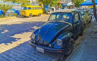 puerto escondido Oaxaca Mexiko 2023 bunt abgestimmt alt klassisch Jahrgang Auto Autos puerto escondido Mexiko. foto