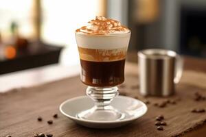 Nahansicht irisch Kaffee, Kaffee. ai generiert. foto