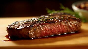 Lendenstück Steak ist ein köstlich Lebensmittel. ai generiert. foto