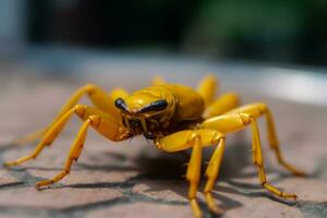 Skorpione im Natur, National Erdkunde, breit Leben Tiere. ai generiert. foto
