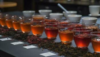 frisch Kaffee auf hölzern Tisch, perfekt Temperatur generiert durch ai foto