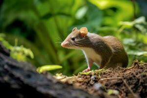 Ratte im Natur, National Erdkunde, breit Leben Tiere. ai generiert. foto