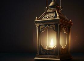 realistisch Arabisch Laterne von Ramadan Feier kostenlos herunterladen. ai generativ foto