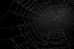Spinnennetz überlagern, ai generiert foto