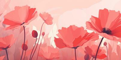 Rosa Blumen- Illustration Hintergrund foto