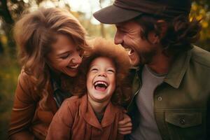 glücklich froh Familie foto