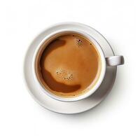 Tasse Kaffee isoliert foto