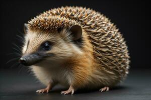 Igel, Erinaceus europaeus. ai generativ foto