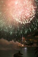 Feuerwerk Recco Italien foto