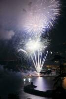 Feuerwerk Recco Italien foto