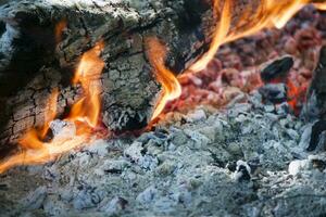 Holz Verbrennung Phase foto