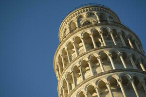 Einzelheiten von das Turm von pisa foto