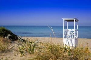 Steuerung Turm beim das Meer foto