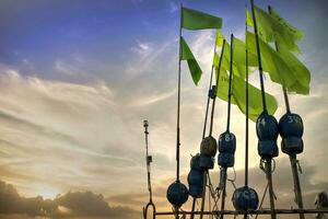 Flagge zum Angeln foto