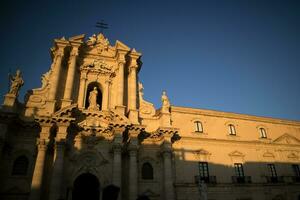 Platz von Siracusa Italien foto