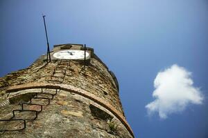 das Uhr Turm im riomaggiore cinque terre foto