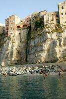 Einzelheiten von das Stadt von tropea im Apulien Italien foto