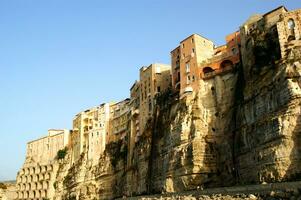 Einzelheiten von das Stadt von tropea im Apulien Italien foto