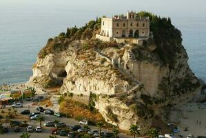 Einzelheiten von das Stadt von tropea im Apulien Italien foto