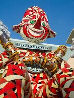 Einzelheiten von das Masken von das Karneval von viareggio foto