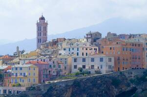 fotografisch Aussicht von das Stadt von Bastia Frankreich foto