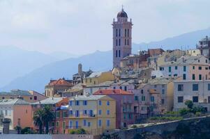 fotografisch Aussicht von das Stadt von Bastia Frankreich foto