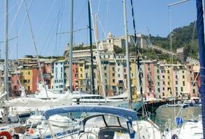 das Strand Dorf von portovenere Ligurien Italien foto