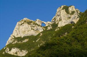 das suggestiv Aussicht von monte forato Italien foto