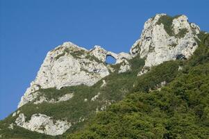 das suggestiv Aussicht von monte forato Italien foto